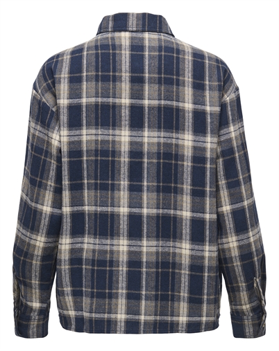 JDY - JDYMaddie Loose Check Skjorte - Sky Captain